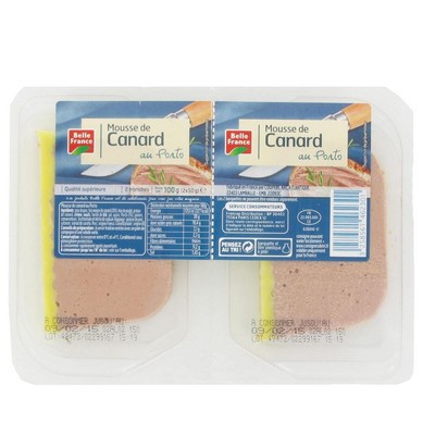 [40852] MOUSSE DE CANARD AU PORTO BF BARQUETTE 2 X 50 G