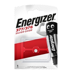 [17441] Pile bouton à l’oxyde d’argent Energizer 377/376, pack de 1