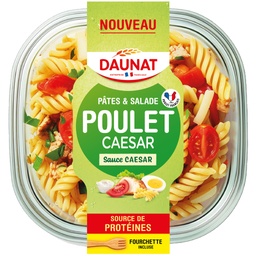 [49211] SALADE PATES GOURMANDES POULET CAESAR DAUNAT 250G