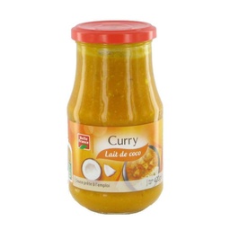 [40839] SAUCE CURRY AUX LEGUMES BF BOCAL VERRE 420 G