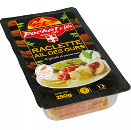[41195] RACLETTE A L'AIL DES OURS 250 GR 28% MG AU LAIT THERMISE DE VACHE