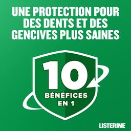 [37615] Bain de Bouche Listerine Dents et Gencives 10 en 1 Menthe Fraiche 500ml