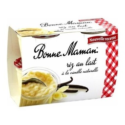 [08250] Dessert Riz au lait Vanille 4x100g