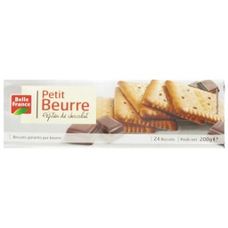 [50985P] PETIT BEURRE PEPITES DE CHOCO PB X 24 BF ETUI 200G