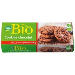 [08434P] COOKIE PEPITES DE CHOCOLAT X 12 BIO BF ETUI 200 G