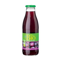 [06905P] PUR JUS RAISIN BIO BF BOUTEILLE VERRE 75 CL