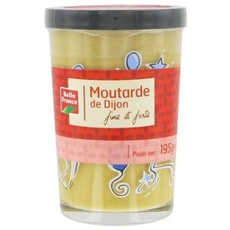 [13039P] MOUTARDE DE DIJON BF VERRE DECORE 195 G