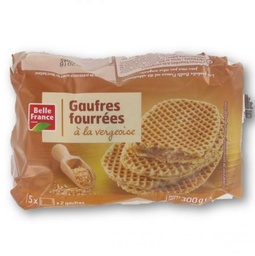 [02925] GAUFRE FOURREE A LA VERGEOISE X 10 BF FILM 300 G