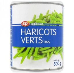 [11003] HARICOT VERT FIN EP BOITE 4/4 800 G