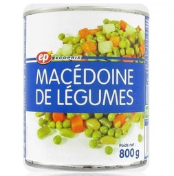 [11008] MACEDOINE DE LEGUMES EP BOITE 4/4 800 G