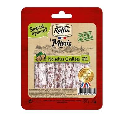 [41589] ST100G MINI SAUCIS.NOISETTE HENRI RAFFIN