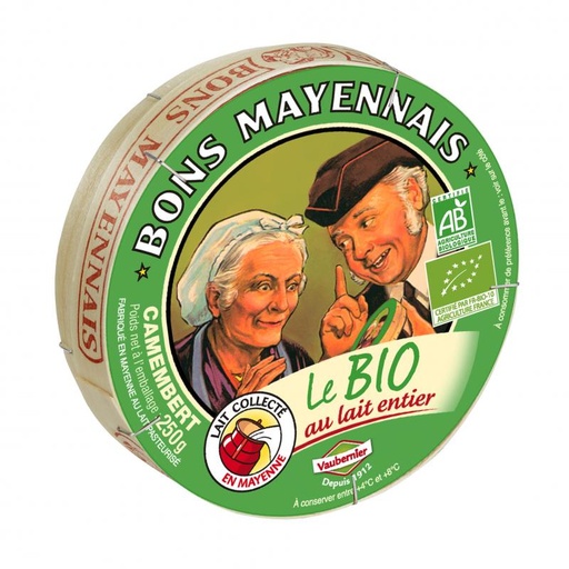 [04789] CAMEMBERT LE BIO BONS MAYENNAIS 250G