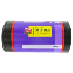 [24008P] BAG OF 20 DUSTBIN BAGS 30L BF