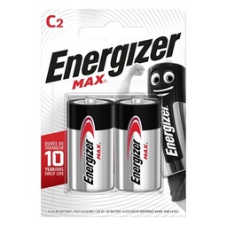 [17426] Piles Alcalines Energizer Max C/LR14, pack de 2