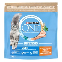 [35605] PURINA ONE Light - au Poulet et au Blé - 1,5kg - Croquettes pour chat adulte