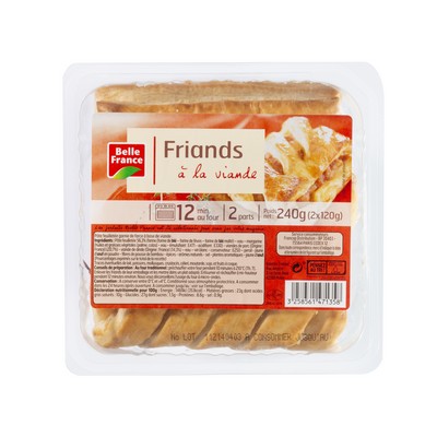 [47344] FRIAND A LA VIANDE X 2 BF BARQUETTE 240 G 