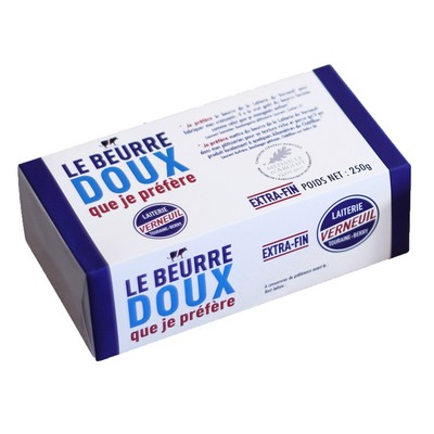 [51195] PLQ.BEURRE UNSALTED 250G VERN	
