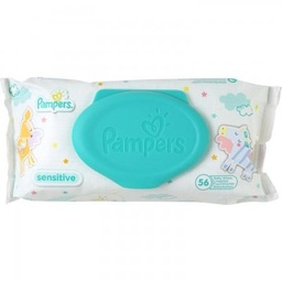 [21730] Pampers Sensitive Lingettes Pour Bébé 1 Paquet = 52 Lingettes