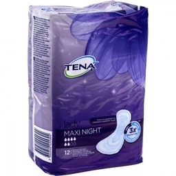 [43732] Serviettes TENA Discreet Protect+ Maxi Night x12