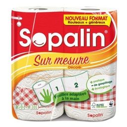 [06300] Essuie-tout Sopalin® Sur Mesure Décoré FSC® 2=4 rlx