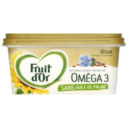 [10306] Fruit D'or Margarine Oméga 3 Sans Huile de Palme & 100% végétal Doux 450g