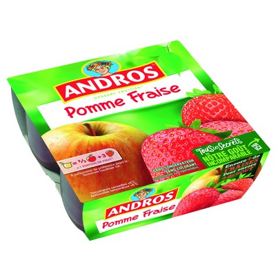 [26410] Andros Compote Pomme Fraise 4x100g