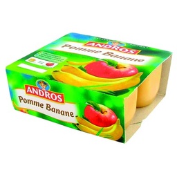 [17502] Andros Compote pomme banane 4x100g