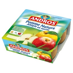 [26408] Andros Compote Pomme Nature 4x100g