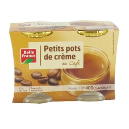[51054] PETIT POT DE CREME CAFE BF POT 4 X 100 G 