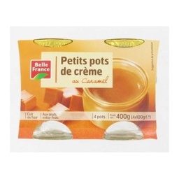 [51055] PETIT POT DE CREME CARAMEL BF POT 4 X 100 G 