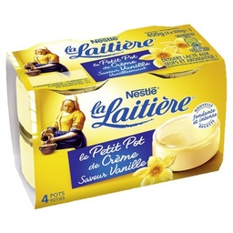 [41138] La Laitière Petit Pot de Crème Vanille STD 4x100g