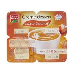 [50594] CREME DESSERT CARAMEL BF POT 4 X 115 G 