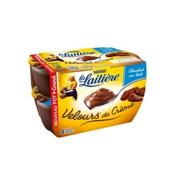 [18130] LA LAITIERE Velours de Crème CHOCOLAT 4x85G
