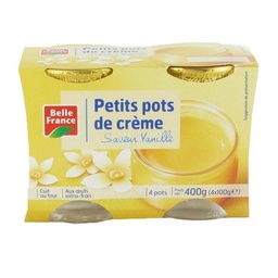 [41717] PETIT POT DE CREME VANILLE BF POT 4 X 100 G 