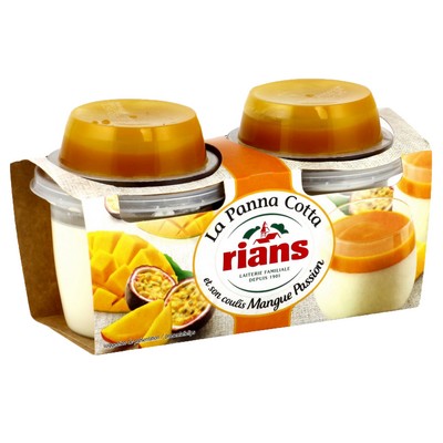 [62859] PANNA COTTA RIANS MANGUE PASSION 2X120G