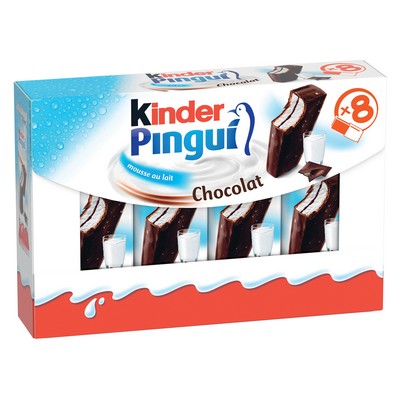 [25803] Génoise Kinder Pingui
fourrée lait et cacao - 8x30g 
