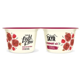[27884] Light&Free Skyr lit framboise grenade allégé 0% mg 2x145g