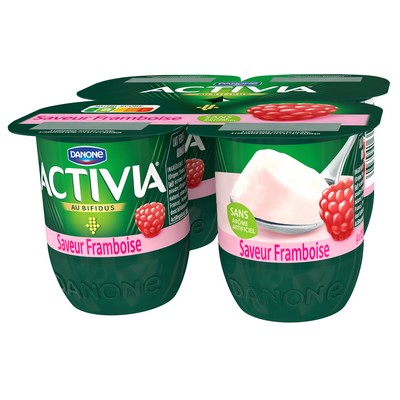 [68295] Activia Yaourt saveur framboise bifidus 4x125g