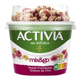 [22035] Activia Yaourt bifidus muesli framboise chia 1x170g