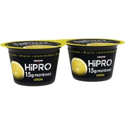 [27834] Hipro Yaourt citron protéiné 0% mg 2x160g