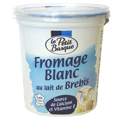 [61818] FROMAGE BLANC NATURE AU LAIT DE BREBIS 400G LE PETIT BASQUE