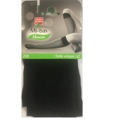 [31118] MIBAS MOUSSE 20DEN - NOIR - TAILLE UNIQUE