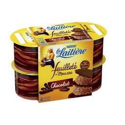[46730] La Laitiere Feuillete de Mousse Chocolat 4x57g