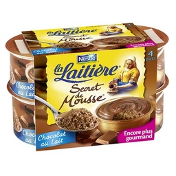 [26657] DRYRET MOUSSE X4 CHOCOLATE/MILK NESTLE