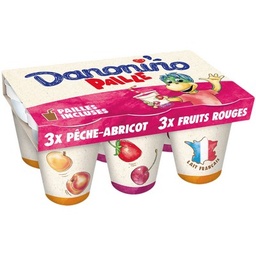 [14775] GERVAIS A BOIRE X6 RASP./BANANA/RED BERRIES