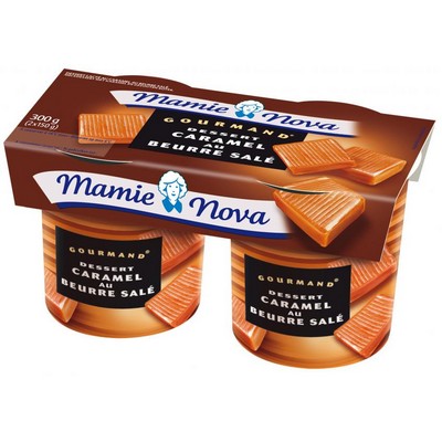 [36608] Mamie Nova Gourmand Fondant Caramel beurre salé 2x150g