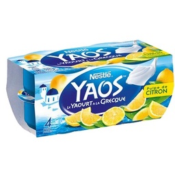 [05376] YAOS Yaourt à la Grecque Citron 4x125G