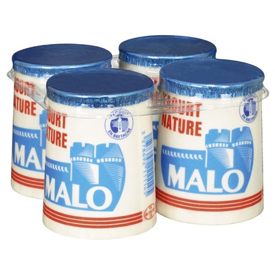 [60141] PLAIN YOGURT IN A CARTON POT X4MALO