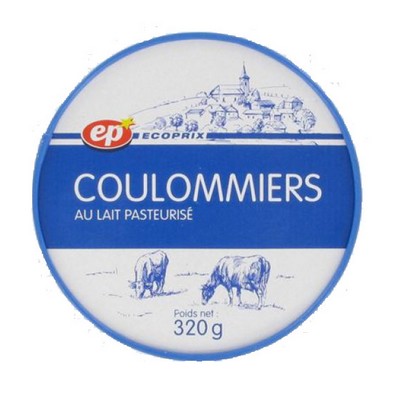 [26890] COULOMMIERS LAIT PASTEURISE EP BOITE 320 G