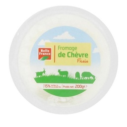 [43156] FROMAGE DE CHEVRE FRAIS BF COQUE PLASTIQUE 200 G 